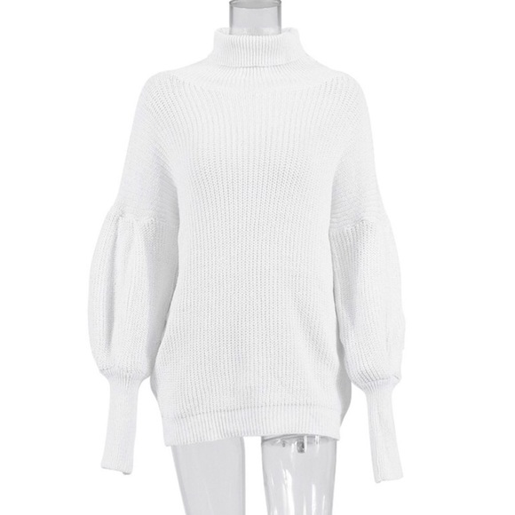 NWT balloon sleeve turtleneck sweater - Picture 4 of 4